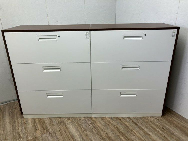 コクヨEDIA(エディア)シリーズ 天板付3段ラテラル書庫 2台セット 商品画像1