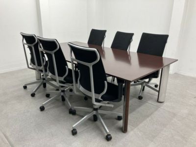 コクヨミーティングテーブル+チェア6脚セット 商品画像1