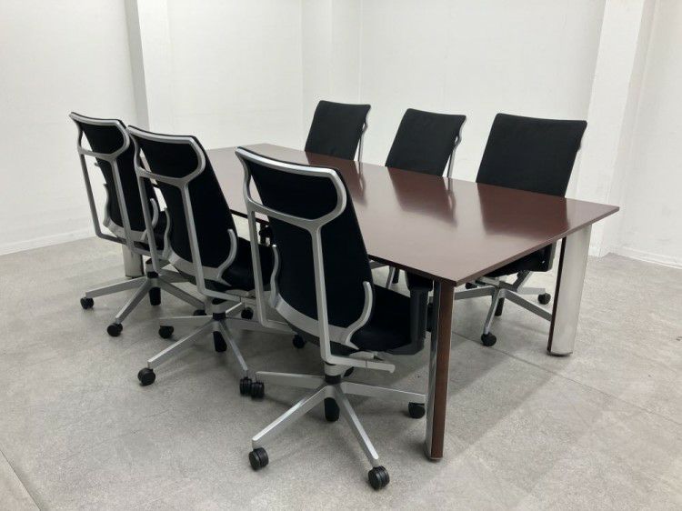 コクヨミーティングテーブル+チェア6脚セット 商品画像1