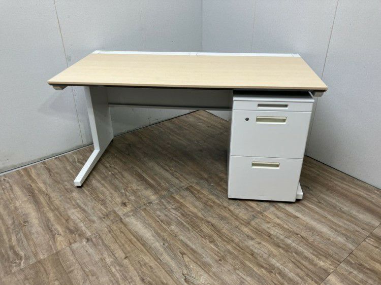 コクヨisシリーズ 1400平デスク+ワゴンセット 商品画像1