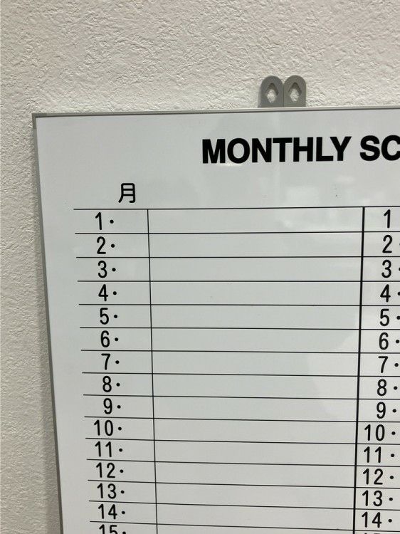 900壁掛月予定表 商品画像2