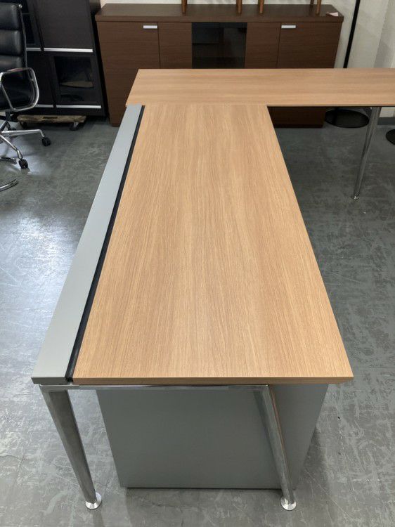 オカムラプロシード/プロステージ クレストシリーズ L型デスク+ワゴンセット 商品画像2