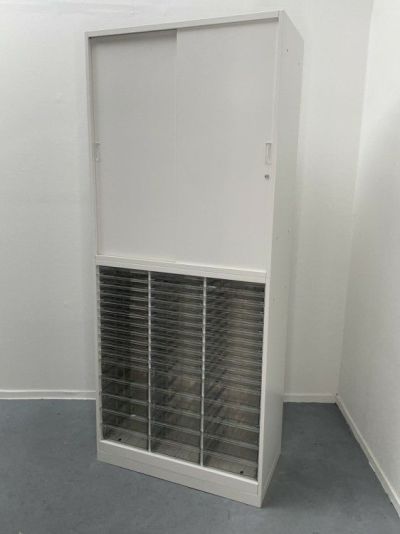 イトーキシンラインシリーズ スライドクリアトレー上下書庫 商品画像1