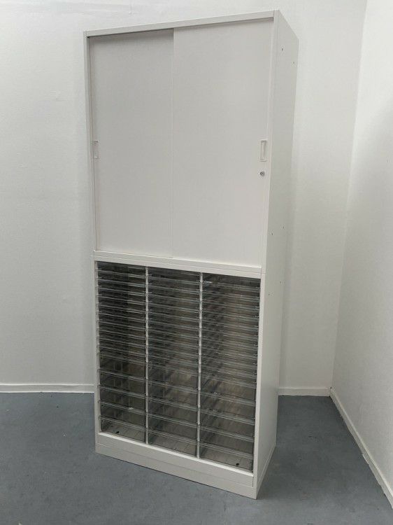 イトーキシンラインシリーズ スライドクリアトレー上下書庫 商品画像1