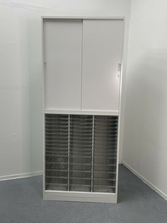 イトーキシンラインシリーズ スライドクリアトレー上下書庫 商品画像2