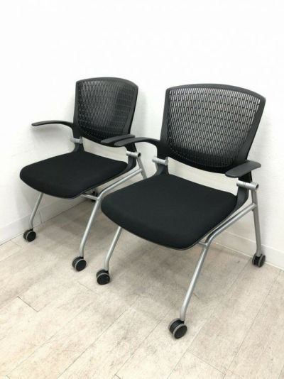 オカムラGrata（グラータ）チェア ネスティングチェア2脚セット 商品画像1