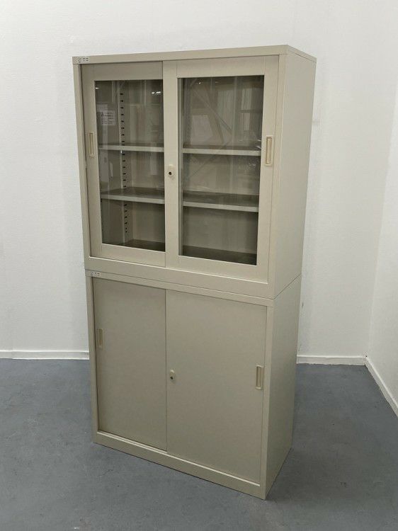 SEIKO FAMILY（生興） ガラススライド上下書庫 商品画像1