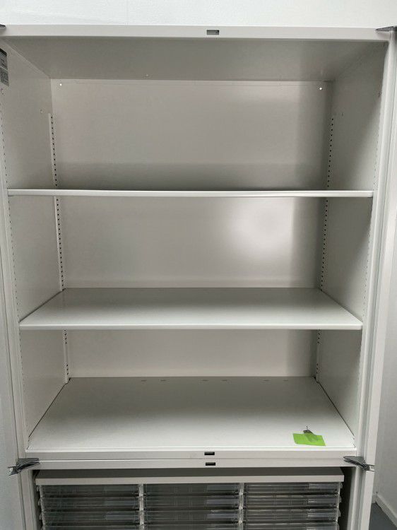 プラスシンラインシリーズ 両開きクリアトレー上下書庫 商品画像9