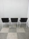 オカムラLives Cafe Chair(ライブス カフェチェア)シリーズ スタッキングチェア 3脚セット 商品画像4