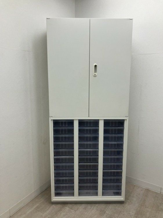 プラスLX-5(エルエックス-ファイブ)シリーズ 両開きクリアトレー上下書庫 商品画像2