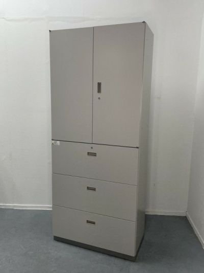 イトーキシンラインシリーズ 両開きラテラル上下書庫 商品画像1