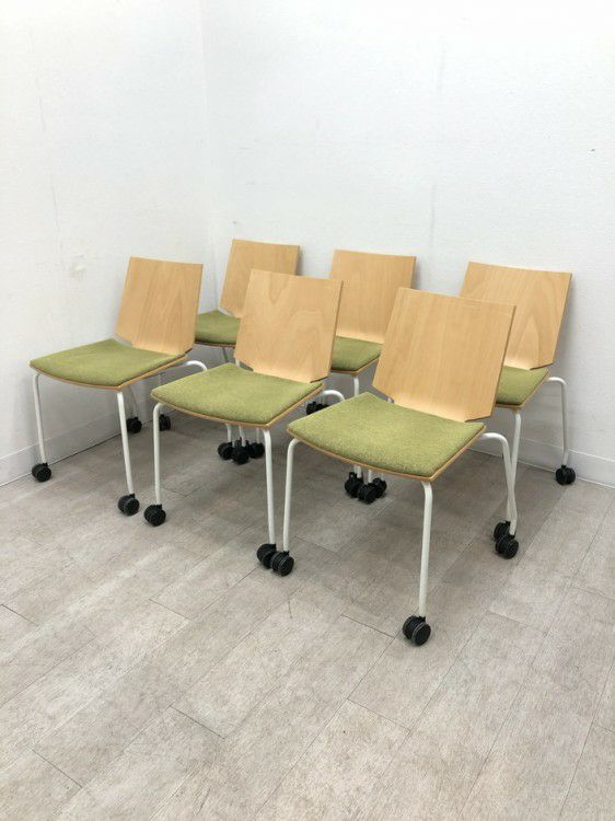 ウチダ（内田洋行）ヘーゼル（Hazel）チェア ミーティングチェア6脚セット 商品画像1