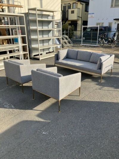 TRANSIT SOFA BRASS (トランジットソファブラス) 応接ソファ3点セット 商品画像1
