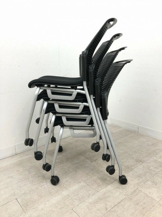 プラスチェダーCシリーズ ミーティングチェア4脚セット 商品画像22