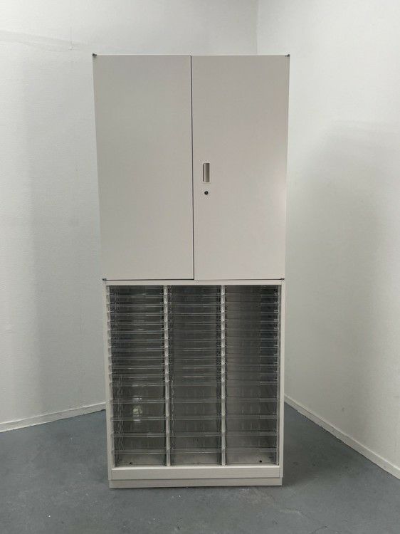 イトーキシンラインシリーズ 両開きクリアトレー上下書庫 商品画像2