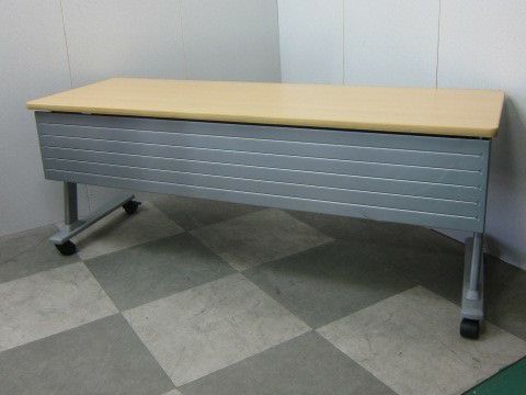 オカムラサイドフォールドテーブルNタイプシリーズ 1800サイドスタックテーブル4点セット 商品画像1