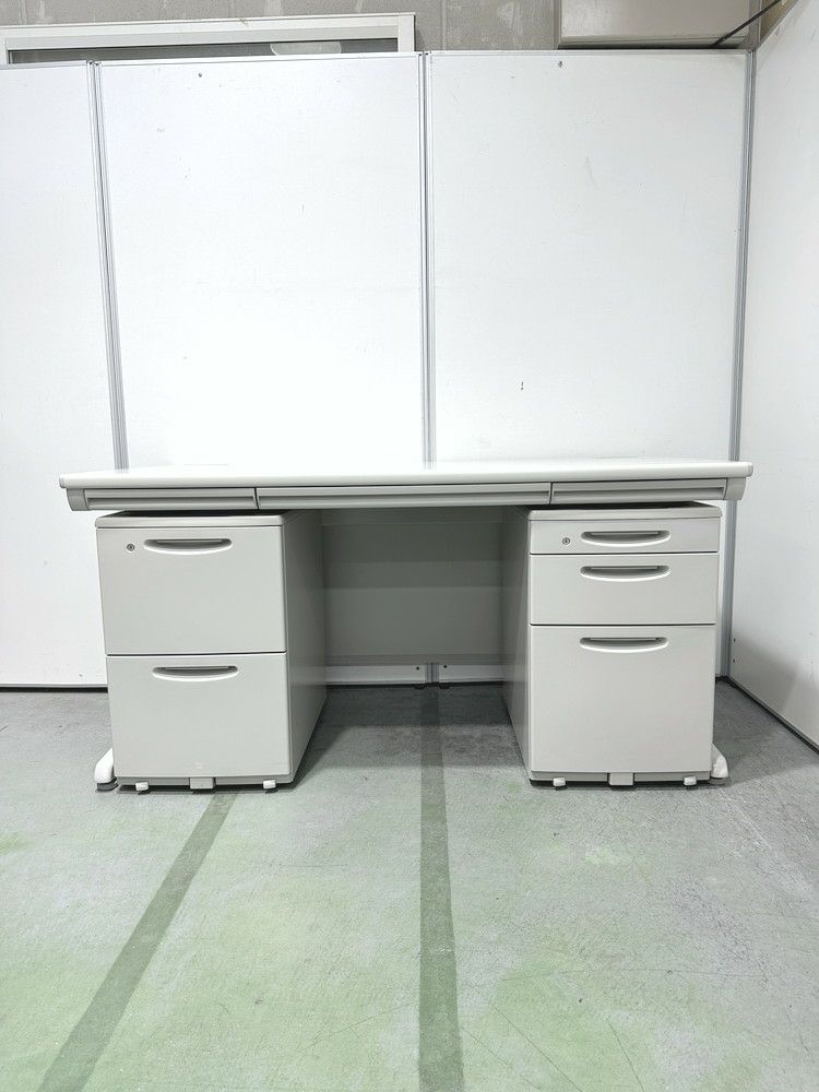 オカムラSD-Vシリーズ 1400平デスク+ワゴン2台セット 商品画像2