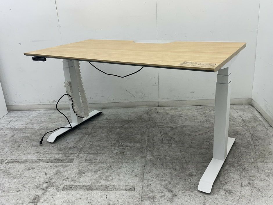 電動昇降式デスク コクヨ シークエンス ホワイトSDT-SES147 数奇 