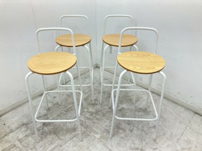 コクヨデイズオフィス（DAYS OFFICE）シリーズ ハイチェア4脚セット 商品画像1