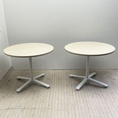 コクヨ ビエナシリーズ 丸テーブル2台セット