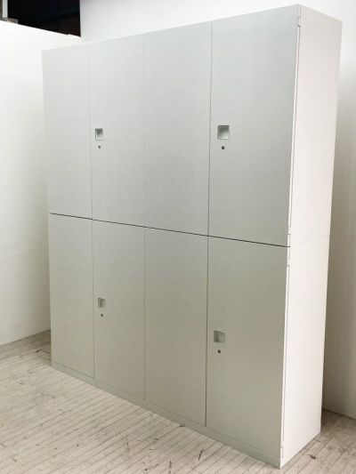 オカムラ レクトラインシリーズ 両開き上下書庫2台セット