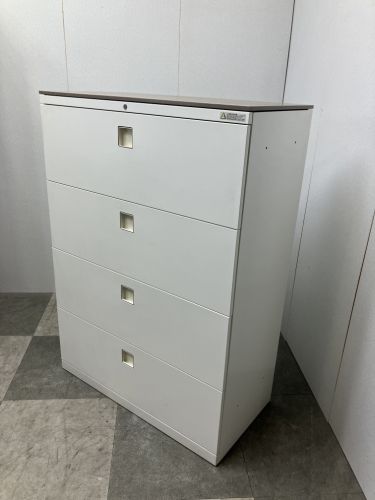 オカムラレクトラインシリーズ 天板付4段ラテラル書庫 商品画像3