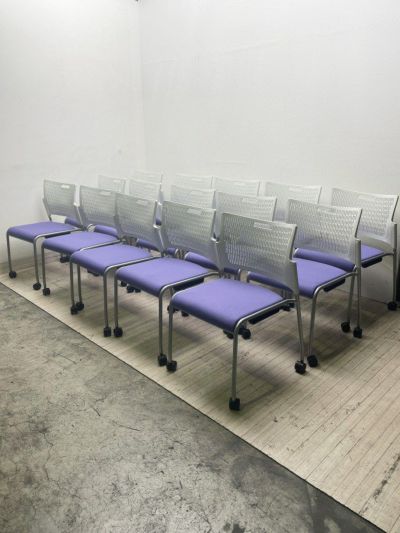 オカムラ レーテシリーズ スタッキングチェア 15脚セット