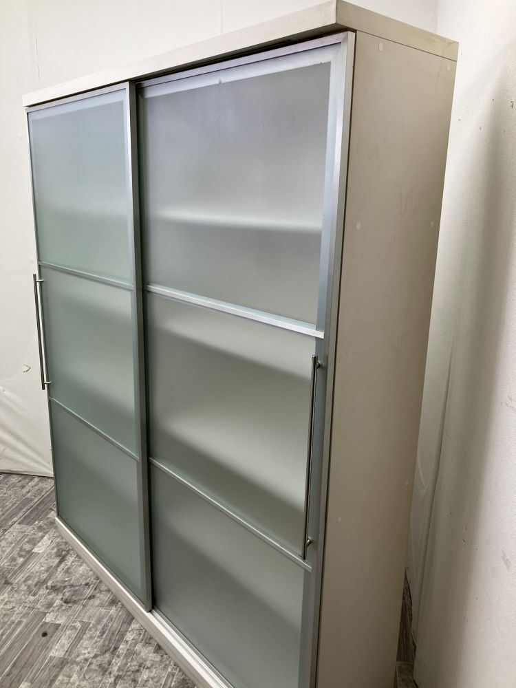 ガラス引違い書棚 商品画像2