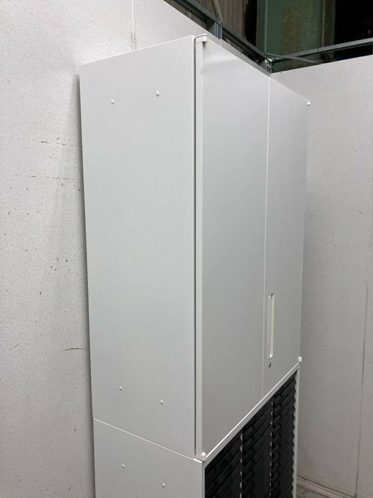 ウチダ（内田洋行）HS(ハイパーストレージ)シリーズ 両開きクリアケース上下書庫 商品画像9